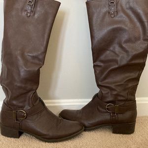 Rampage dark brown vegan boots 10.5 (wide calf)